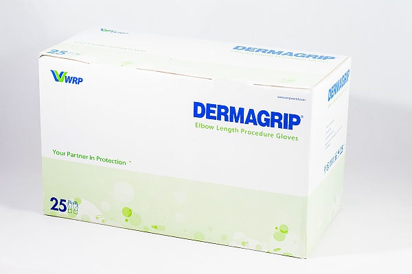 DERMAGRIP Elbow Length, Verpackung